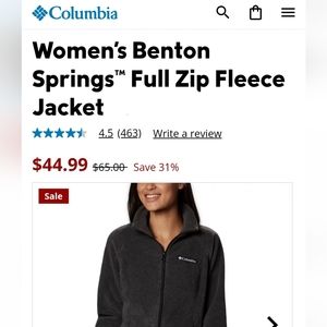 Columbia Fleece Zip-up Jacket Benton Springs